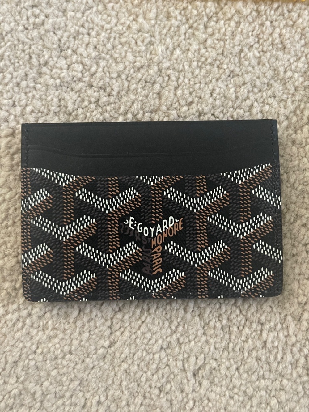 New Goyard Black Cardholder